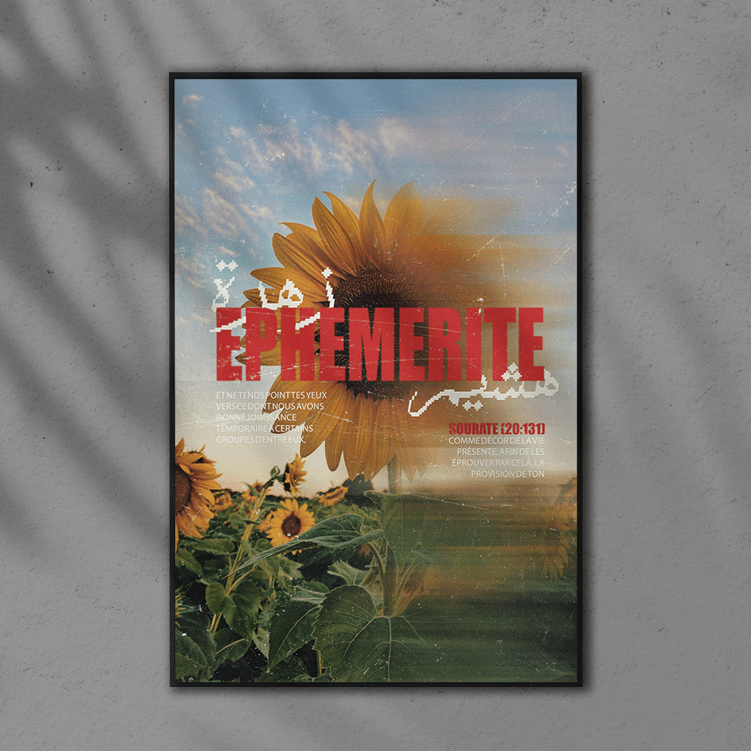 POSTER "L'éphémérité"
