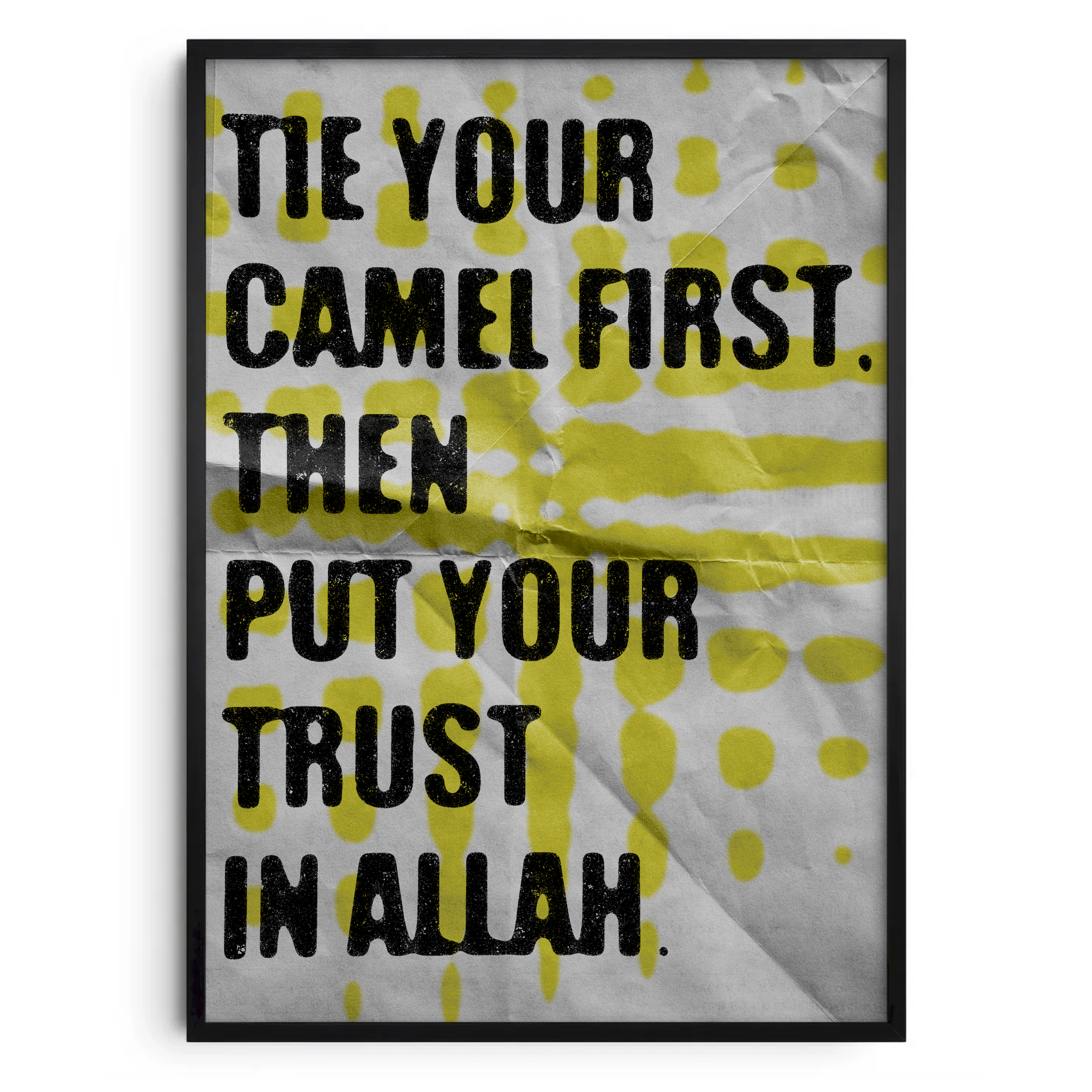 POSTER " Trust in Allah "