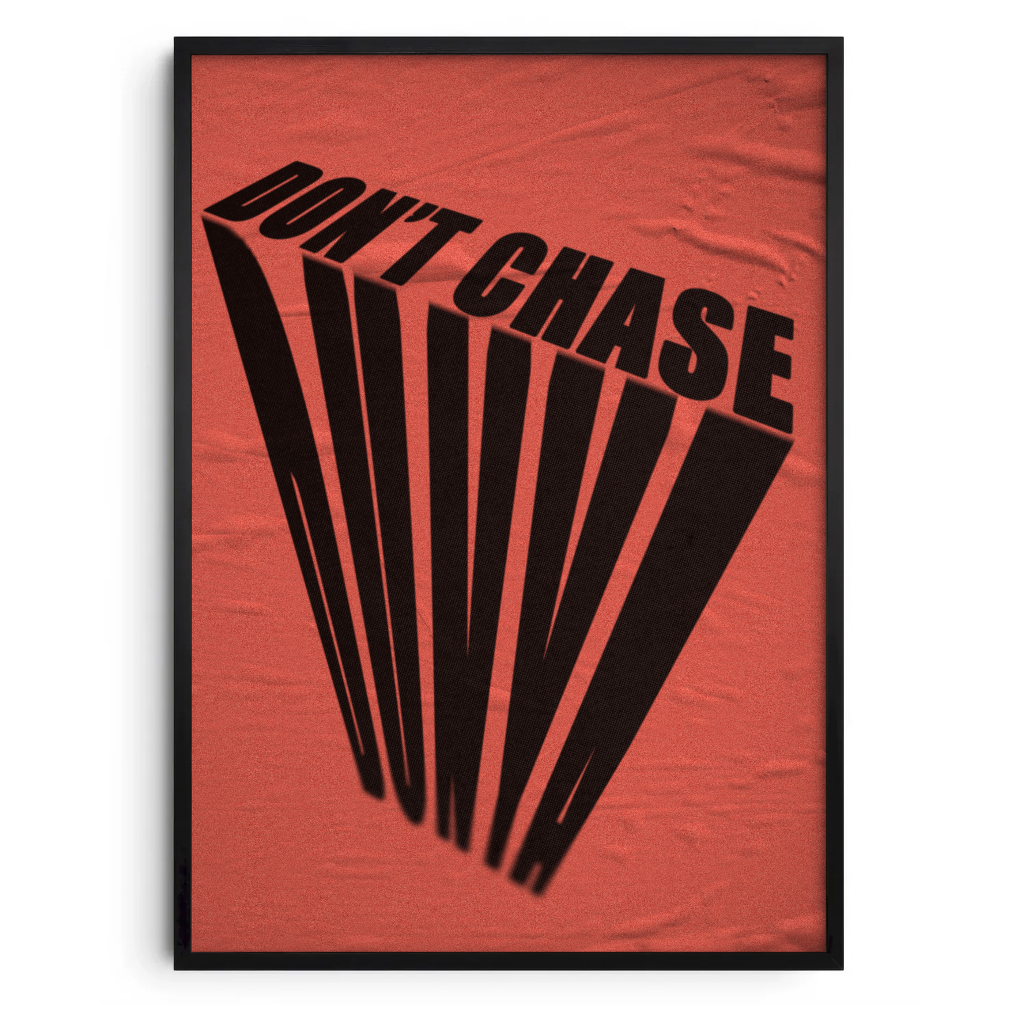 POSTER " Don't chase Dunya "