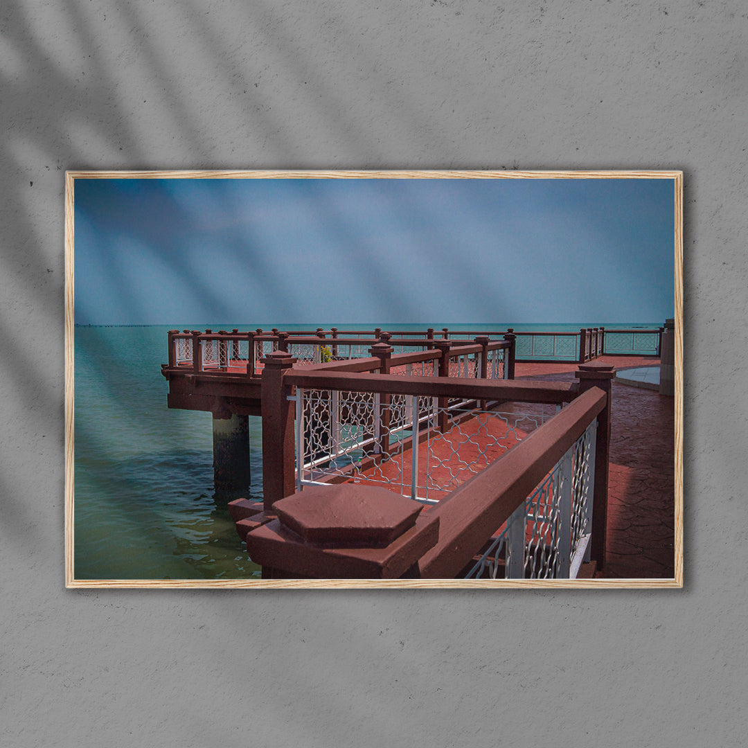 Vue Sur Mer Mosquée Selat Melaka