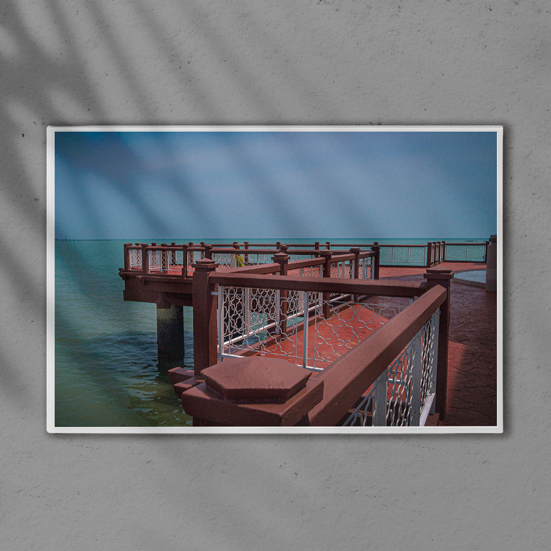 Vue Sur Mer Mosquée Selat Melaka