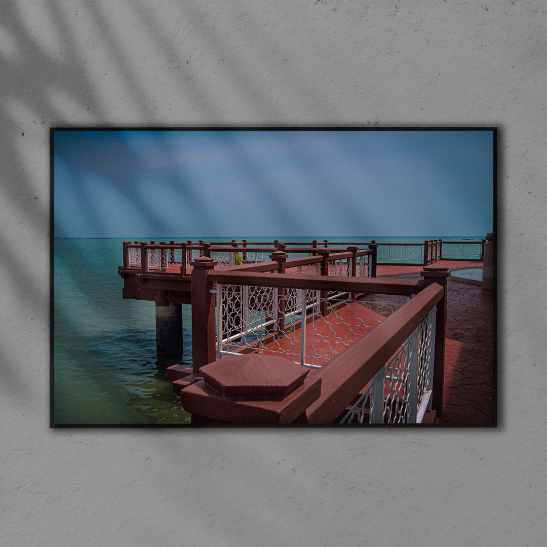 Vue Sur Mer Mosquée Selat Melaka